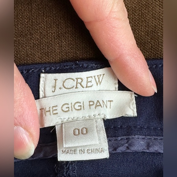 J. Crew The Gigi Pant Women Skinny Low Cut Waist Pants SZ 00 Good Condit… - Picture 6 of 9